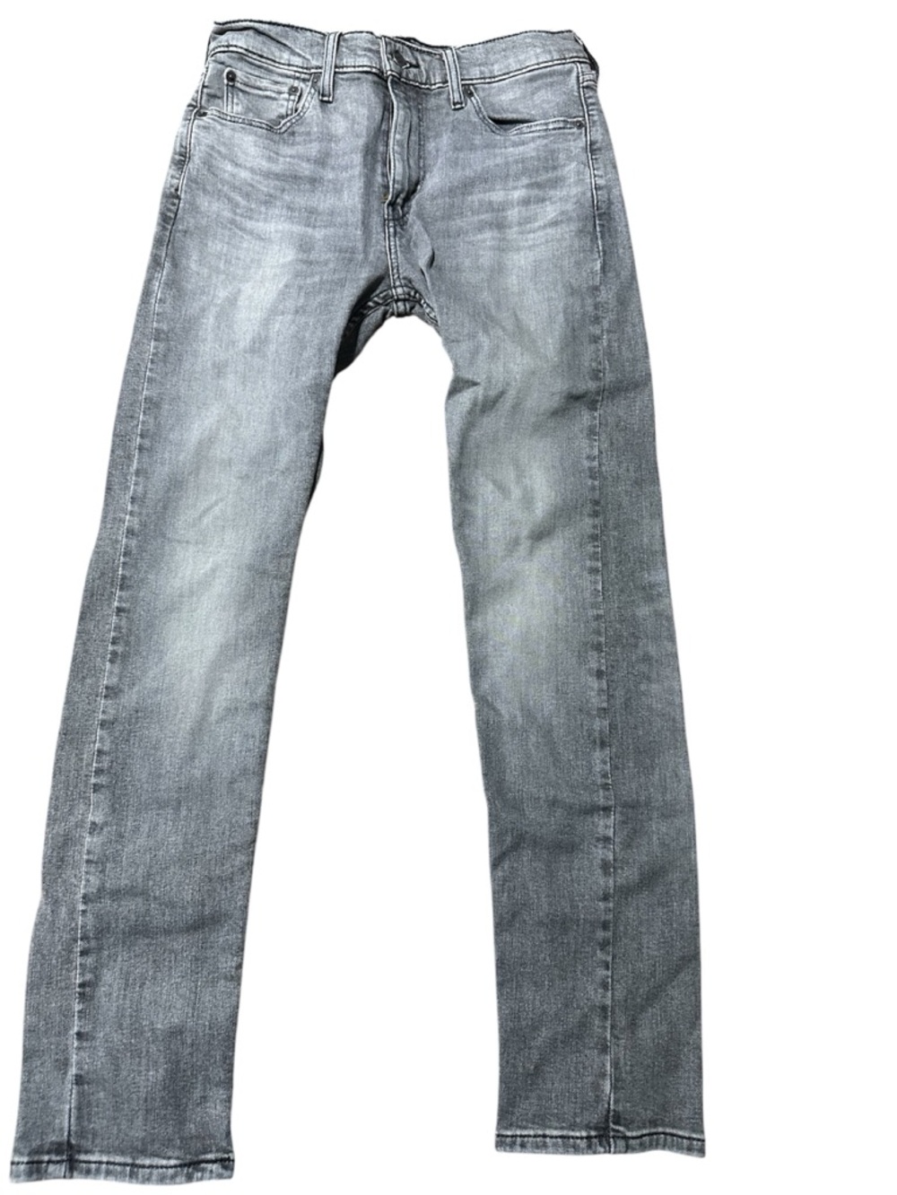 Men's LEVI Slim Straight Jeans - Light Gray Wash